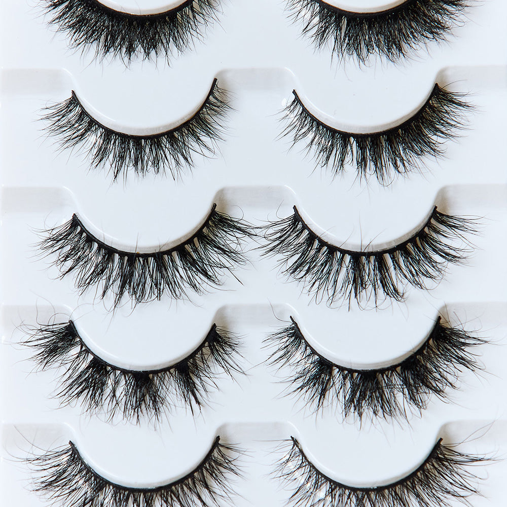 SO PINK BEAUTY Mink Eyelashes Variety Pack 5 Pairs - Stormyjay