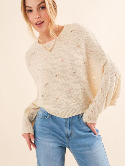 And The Why Dolman Sleeves Sweater - Stormyjay