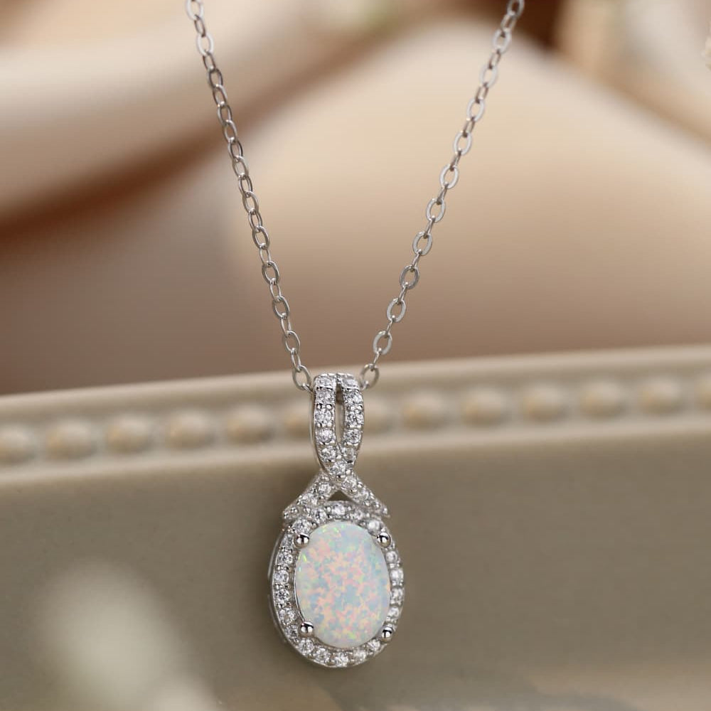 Feeling My Best Opal Pendant Necklace - Stormyjay