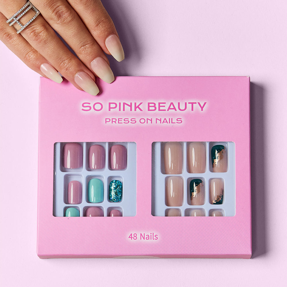 SO PINK BEAUTY Press On Nails 2 Packs - Stormyjay