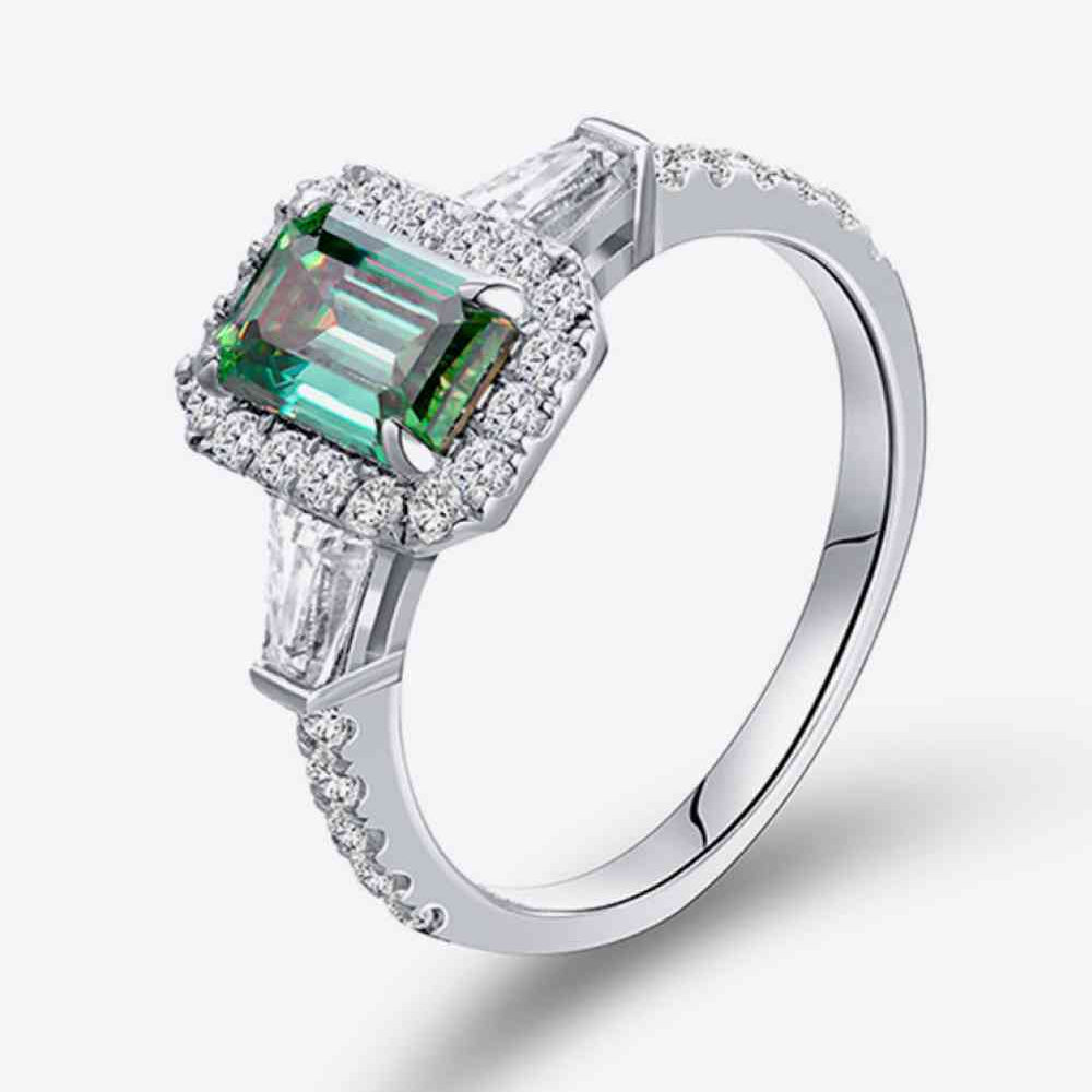 1 Carat Moissanite 925 Sterling Silver Ring - Stormyjay