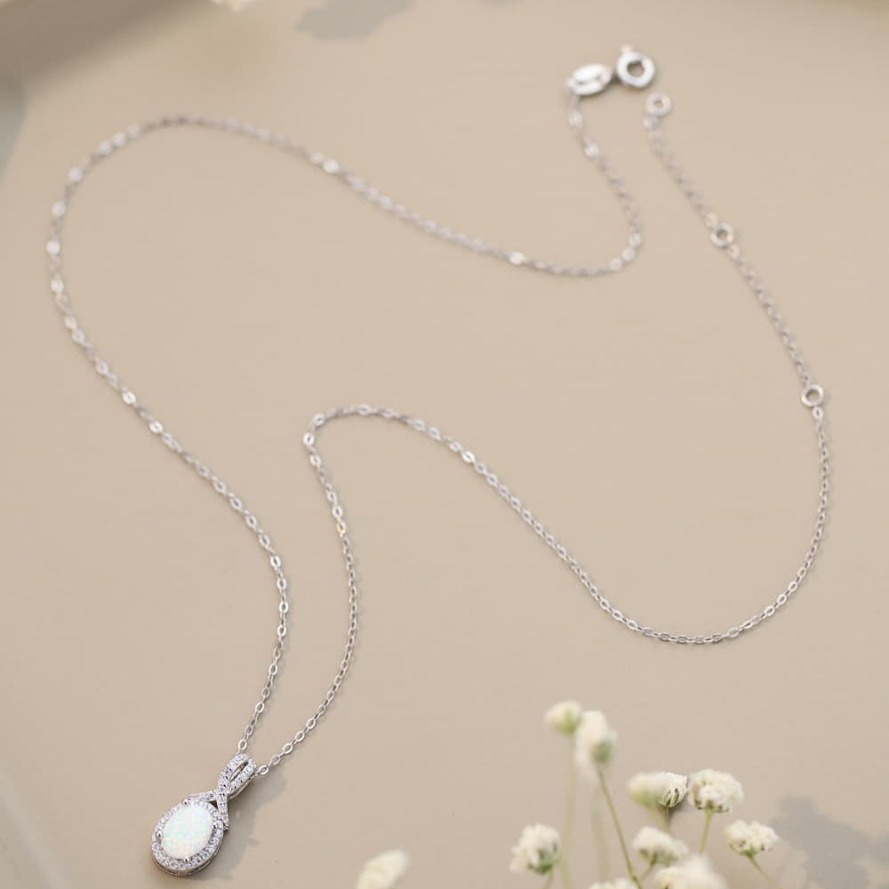 Feeling My Best Opal Pendant Necklace - Stormyjay