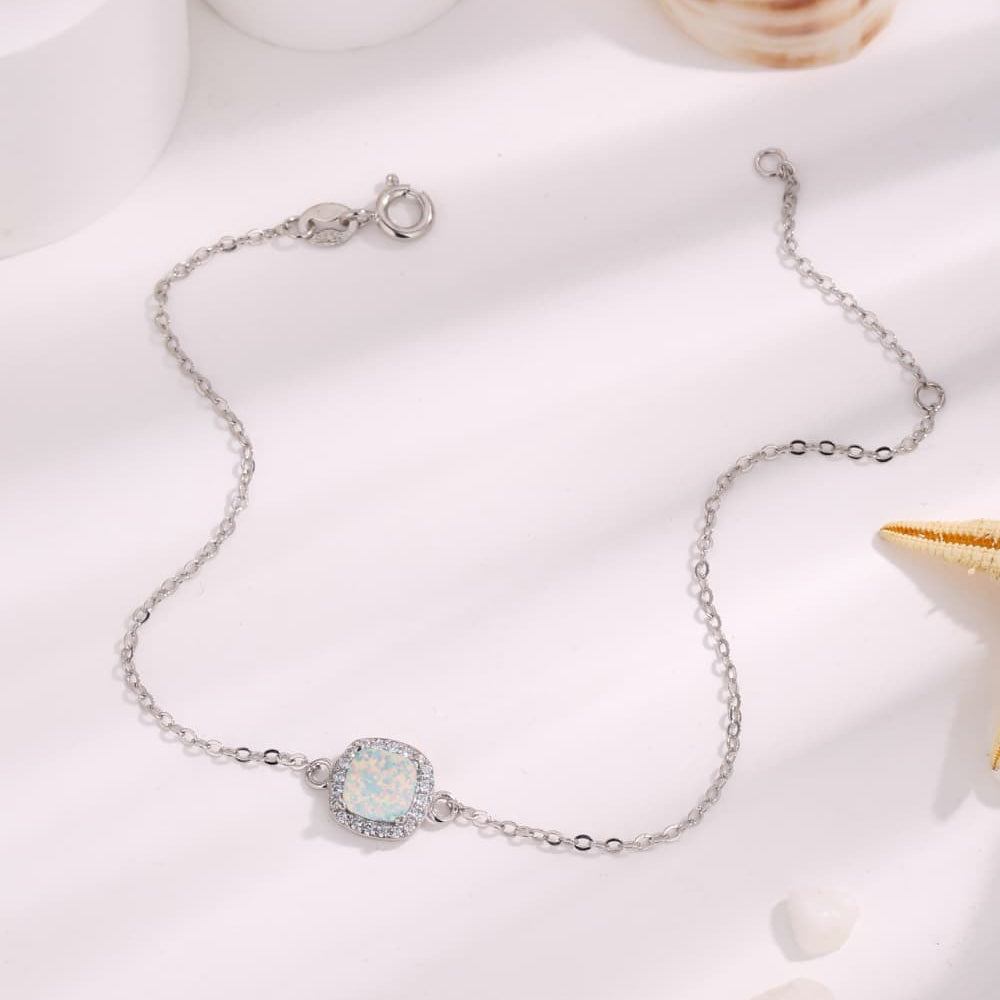 Opal Platinum-Plated Bracelet - Stormyjay