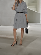 Women's Oversized Striped Shirt Dress Long Sleeve
 HTHZPD4KC2 - Stormyjay