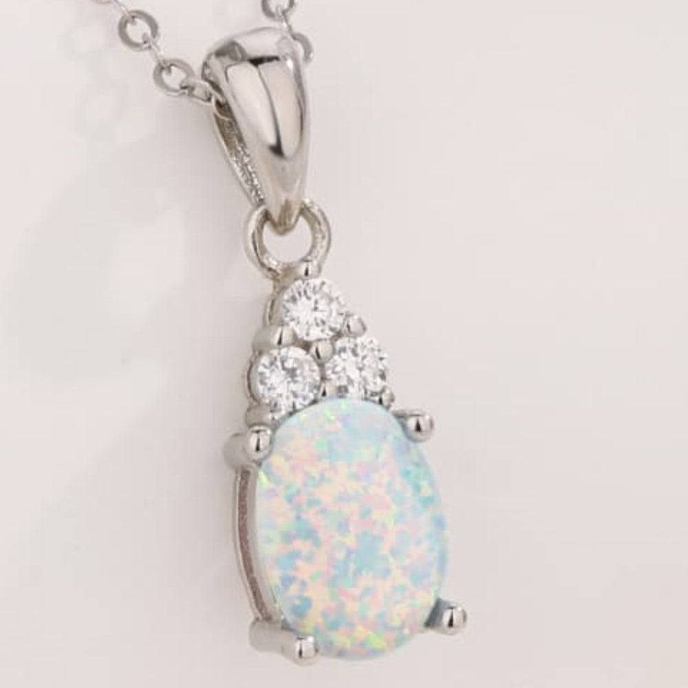 Find Your Center Opal Pendant Necklace - Stormyjay