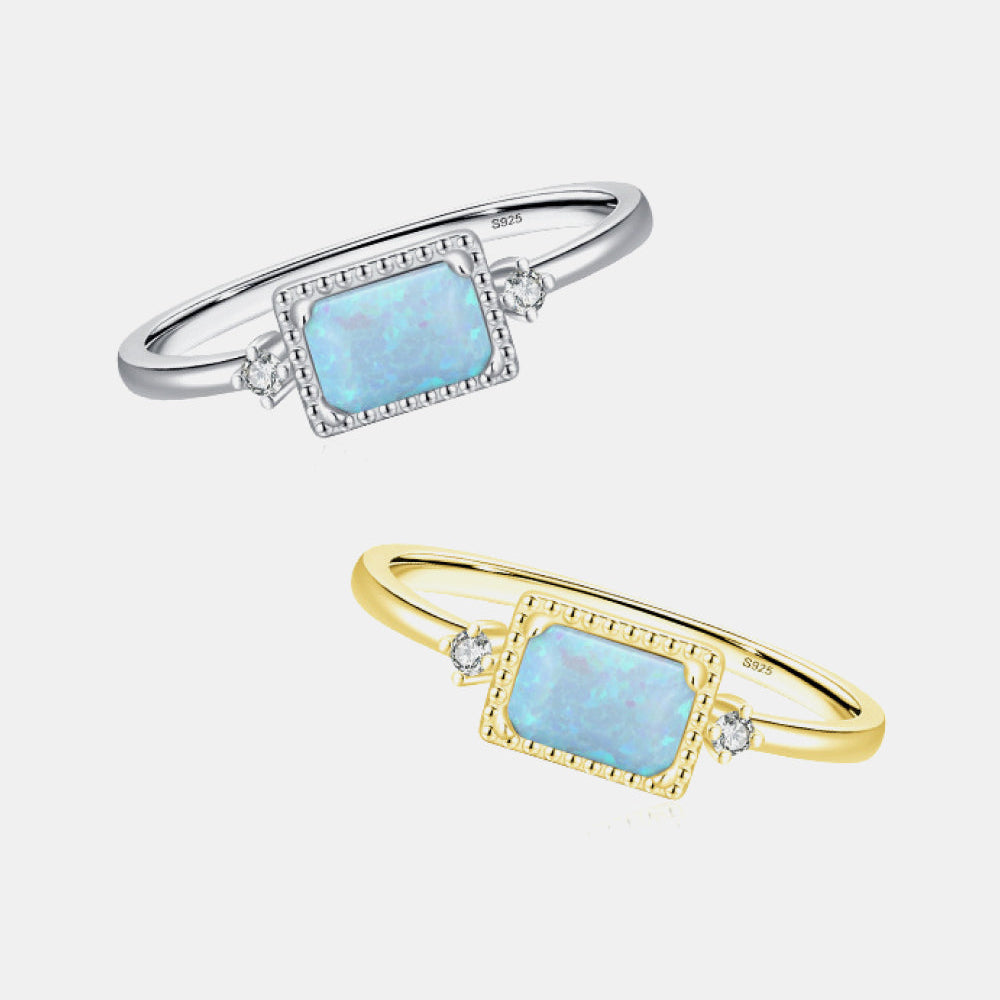 925 Sterling Silver Opal Ring - Stormyjay