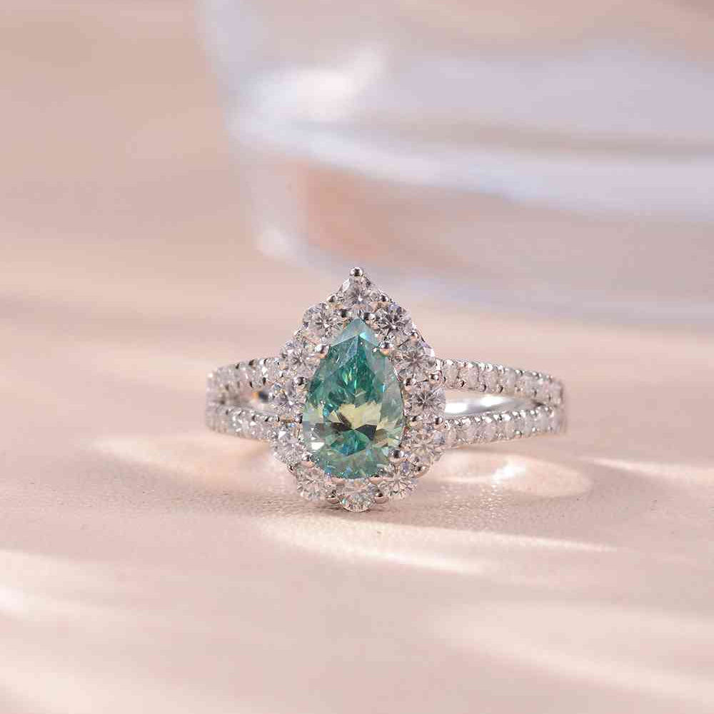 1 Carat Moissanite 925 Sterling Silver Ring - Stormyjay