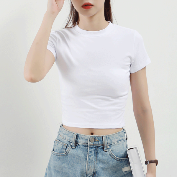 Women's Half Turtleneck Short Sleeve Top - Stormyjay