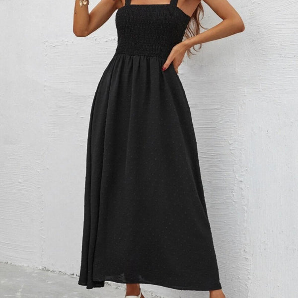 Sexy Slim Dress Sleeveless Sling Print Temperament Women's Long Dress - Stormyjay