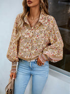 Women's Printed Vacation Casual Long Sleeve Top - Stormyjay