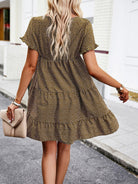 Relaxed Loose Resort Print Layered Dress - Stormyjay