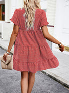 Relaxed Loose Resort Print Layered Dress - Stormyjay