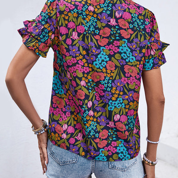 New women's clothing new printed ethnic style shirts - Stormyjay
