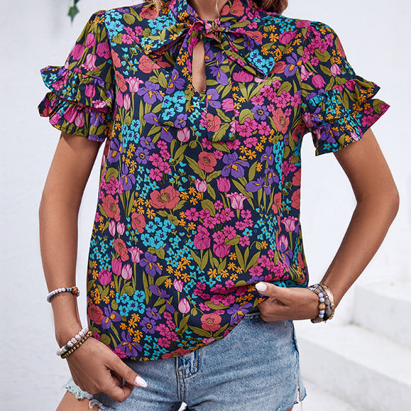 New women's clothing new printed ethnic style shirts - Stormyjay