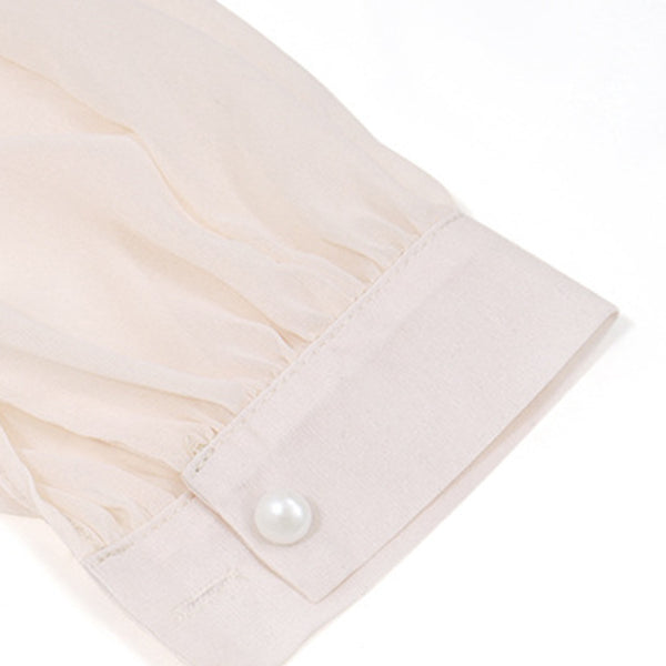 Women's off-shoulder chiffon floral loose top blouse - Stormyjay