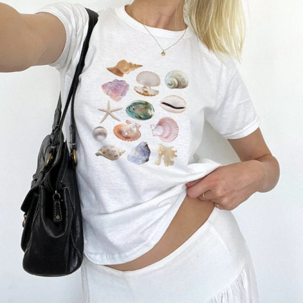 Women's personalized printed graphic T-shirt short-sleeved tops - Stormyjay