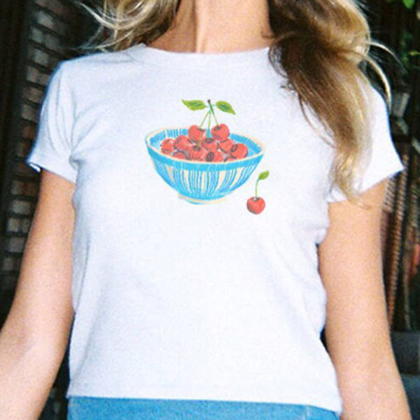 Women's personalized printed graphic T-shirt short-sleeved tops - Stormyjay