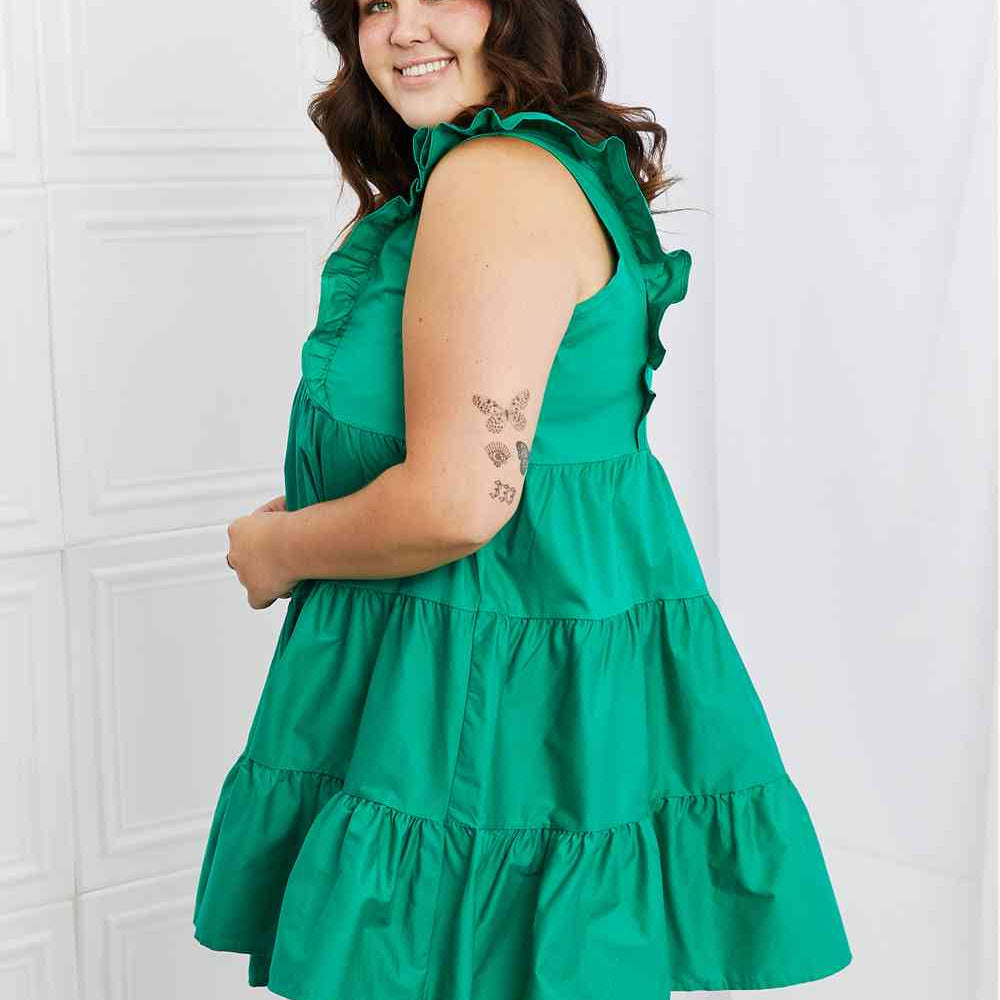 Hailey & Co Play Date Full Size Ruffle Dress - Stormyjay