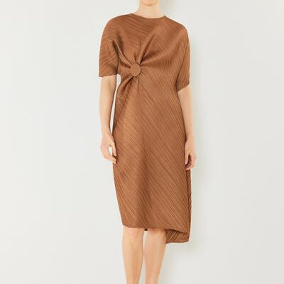 Marina West Swim Pleated Dolman Sleeve Dress - Stormyjay