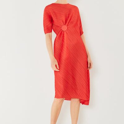 Marina West Swim Pleated Dolman Sleeve Dress - Stormyjay