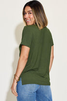 π Elevate your casual wardrobe with our Basic Bae V-Neck T-Shirt! π