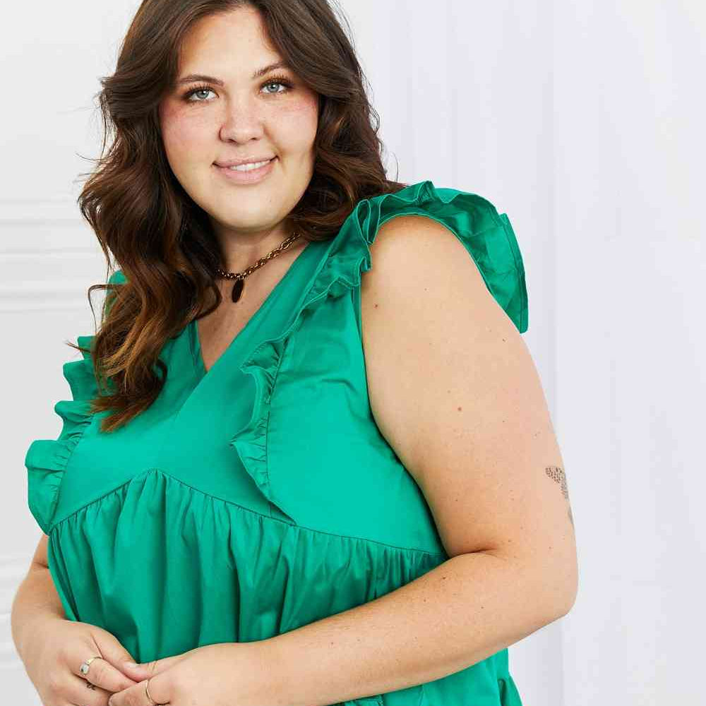 Hailey & Co Play Date Full Size Ruffle Dress - Stormyjay