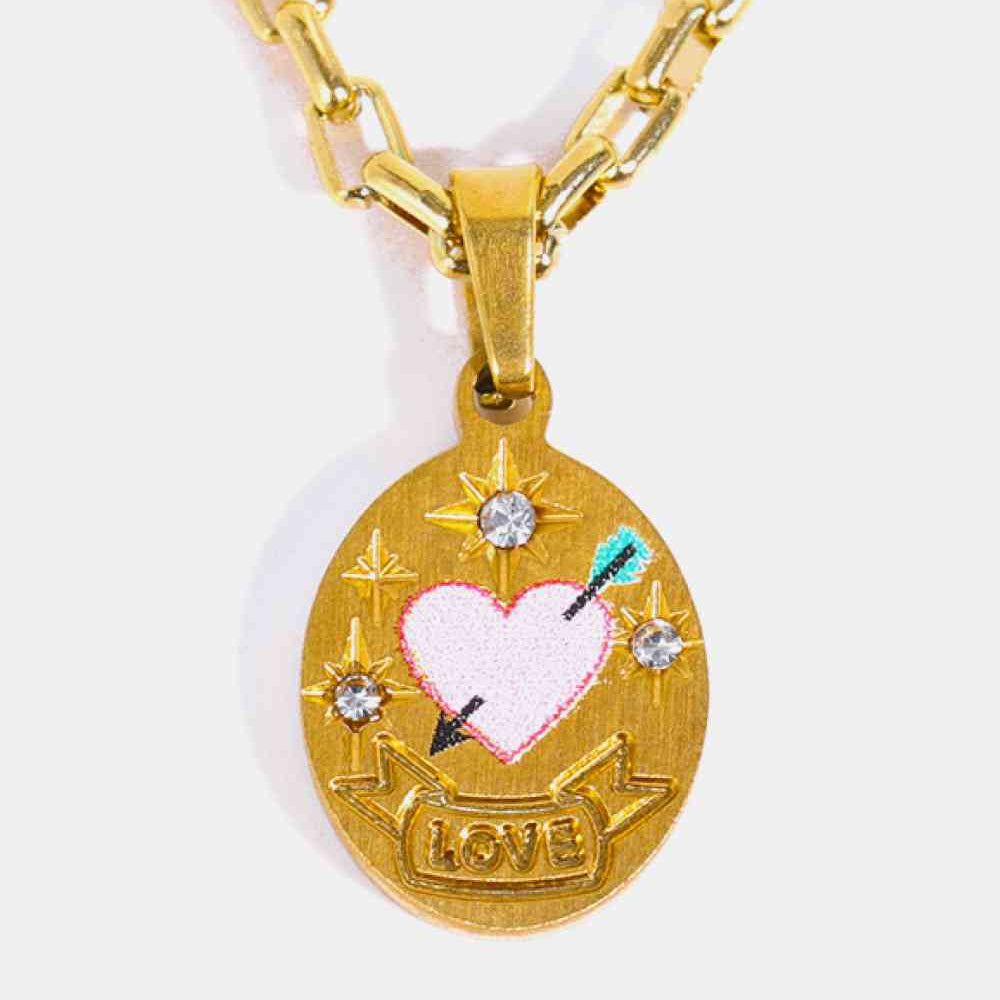 Stainless Steel 18K Gold-Plated Necklace