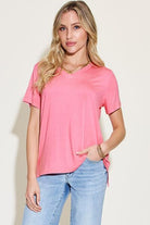 π Elevate your casual wardrobe with our Basic Bae V-Neck T-Shirt! π