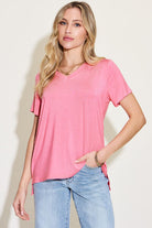 π Elevate your casual wardrobe with our Basic Bae V-Neck T-Shirt! π