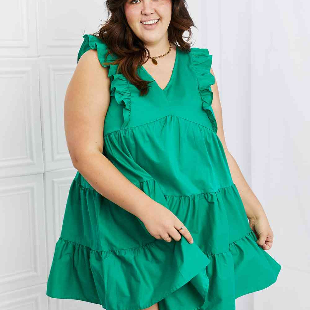 Hailey & Co Play Date Full Size Ruffle Dress - Stormyjay