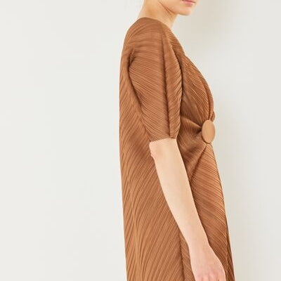 Marina West Swim Pleated Dolman Sleeve Dress - Stormyjay