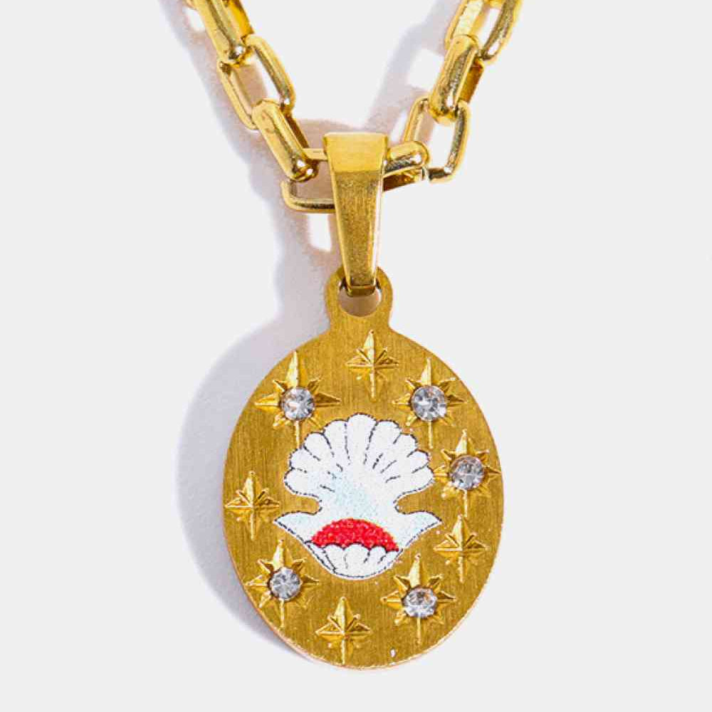 Stainless Steel 18K Gold-Plated Necklace