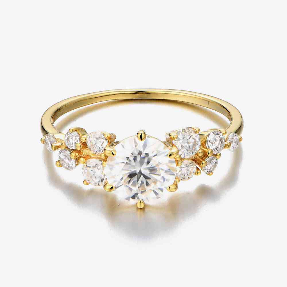 Elevate your style with our 1 Carat Moissanite Sterling Silver Ring. - Stormyjay