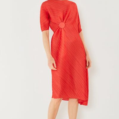 Marina West Swim Pleated Dolman Sleeve Dress - Stormyjay