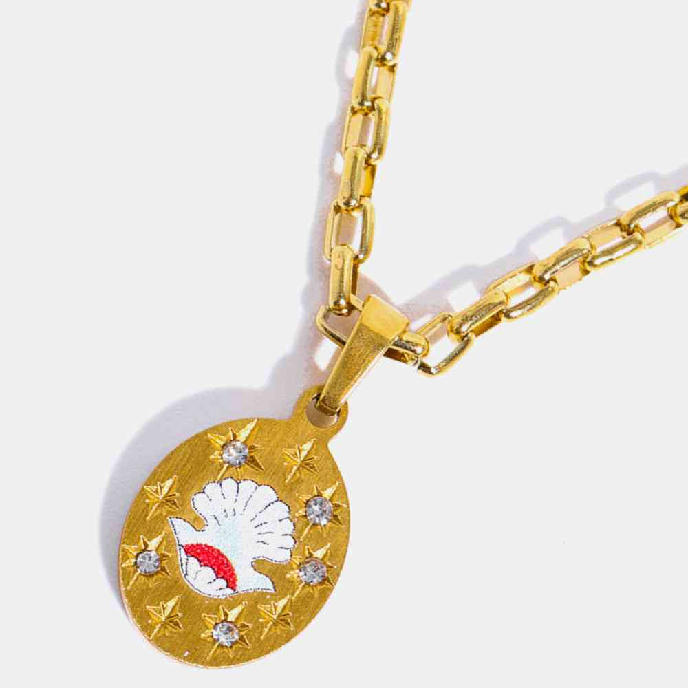 Stainless Steel 18K Gold-Plated Necklace