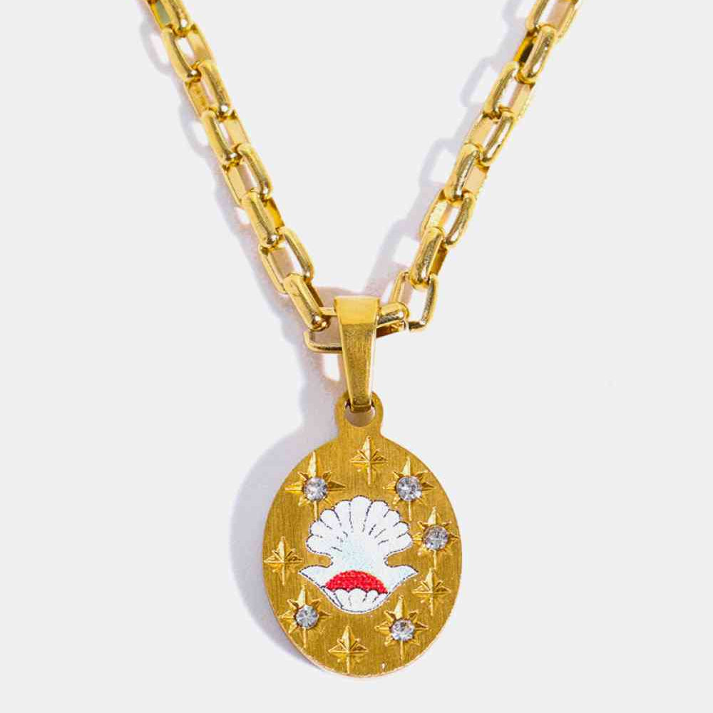 Stainless Steel 18K Gold-Plated Necklace