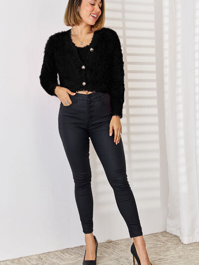 Scoop Neck Vest and Cardigan Sweater Set - Stormyjay