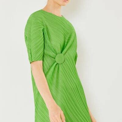 Marina West Swim Pleated Dolman Sleeve Dress - Stormyjay