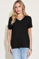 π Elevate your casual wardrobe with our Basic Bae V-Neck T-Shirt! π