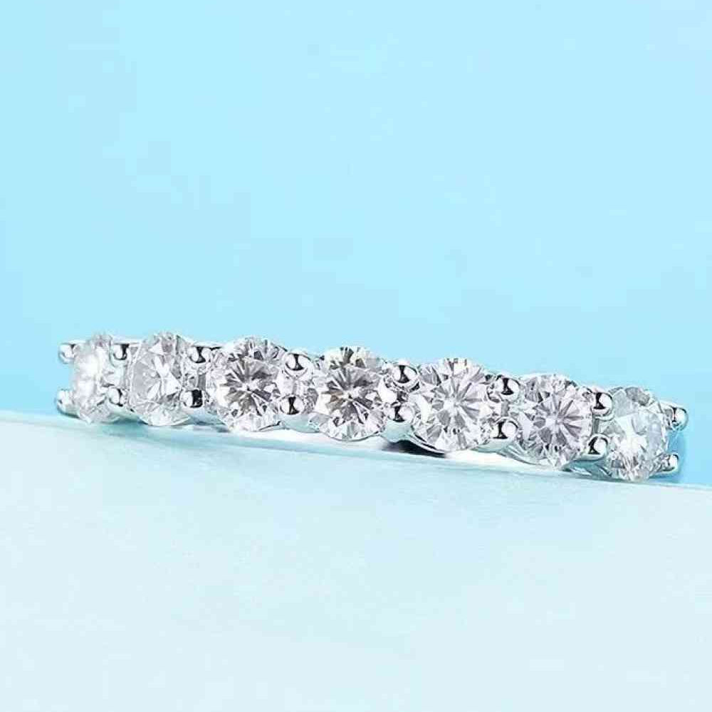 Charming Moissanite 925 Sterling Silver Ring