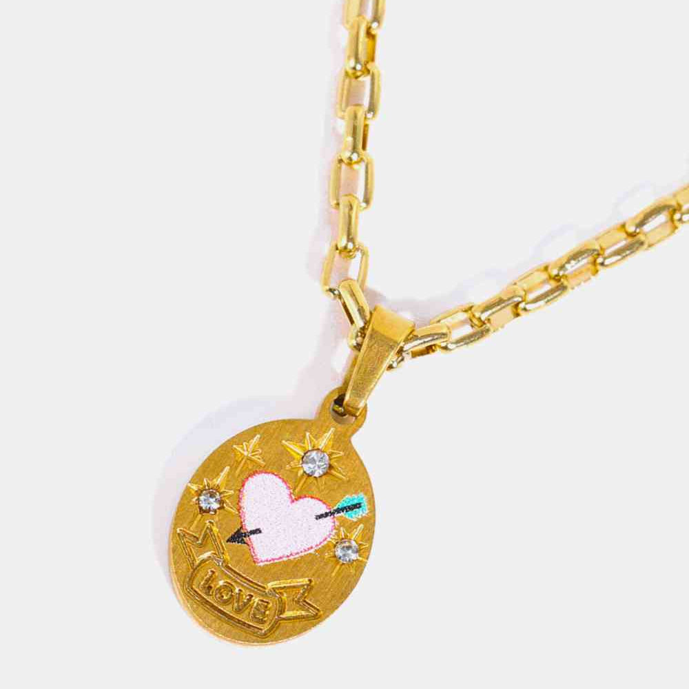 Stainless Steel 18K Gold-Plated Necklace