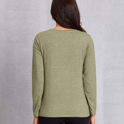 HAPPY VALENTINE'S DAY Round Neck Long Sleeve T-Shirt