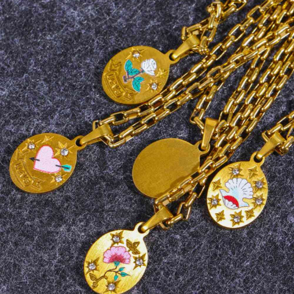 Stainless Steel 18K Gold-Plated Necklace