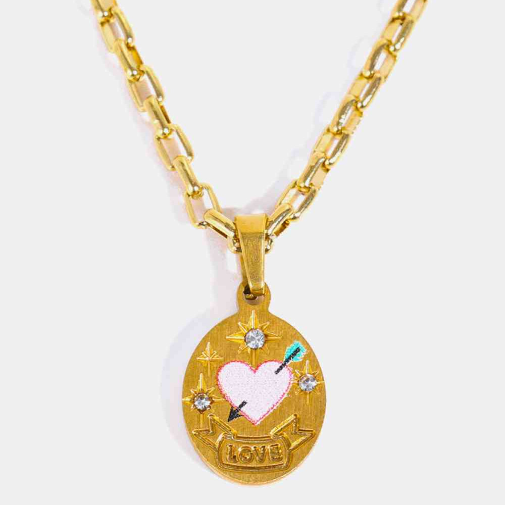 Stainless Steel 18K Gold-Plated Necklace