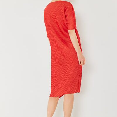 Marina West Swim Pleated Dolman Sleeve Dress - Stormyjay