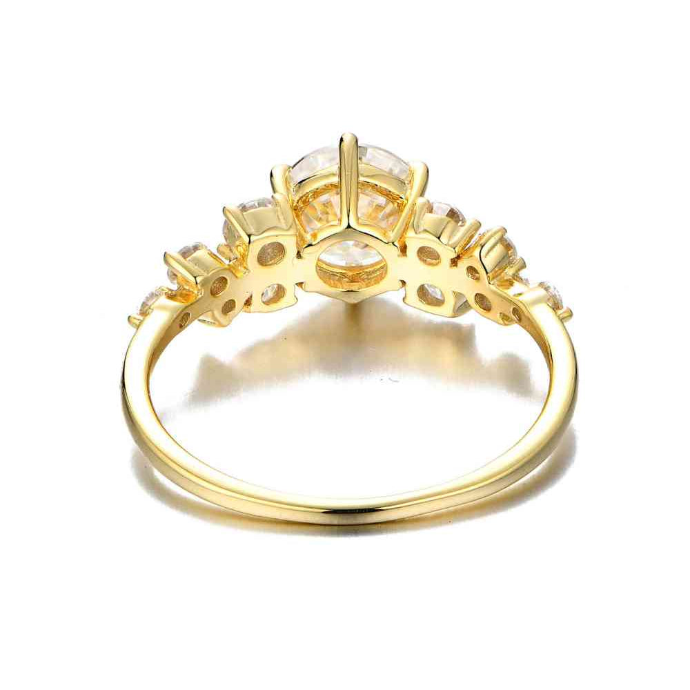 Elevate your style with our 1 Carat Moissanite Sterling Silver Ring. - Stormyjay