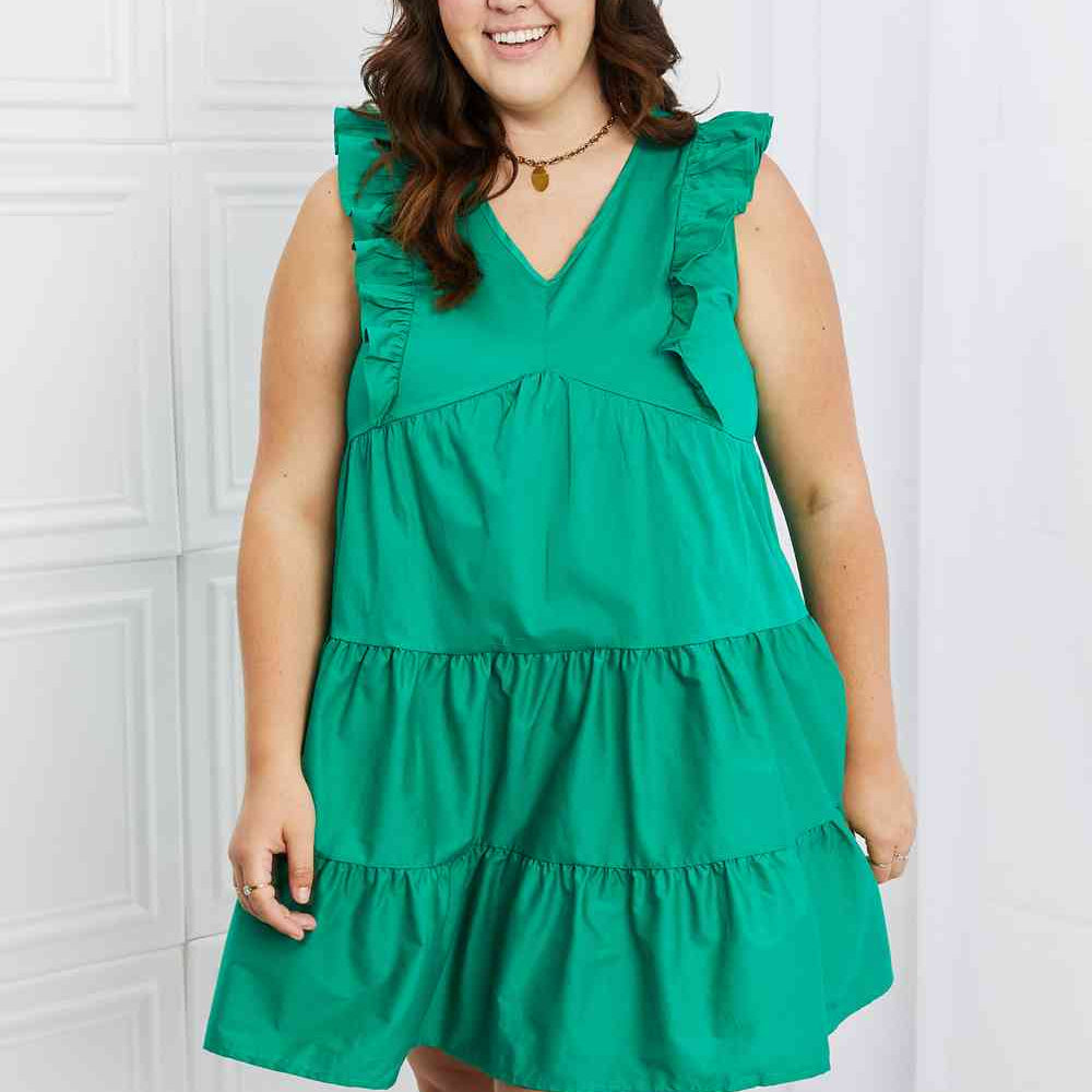 Hailey & Co Play Date Full Size Ruffle Dress - Stormyjay