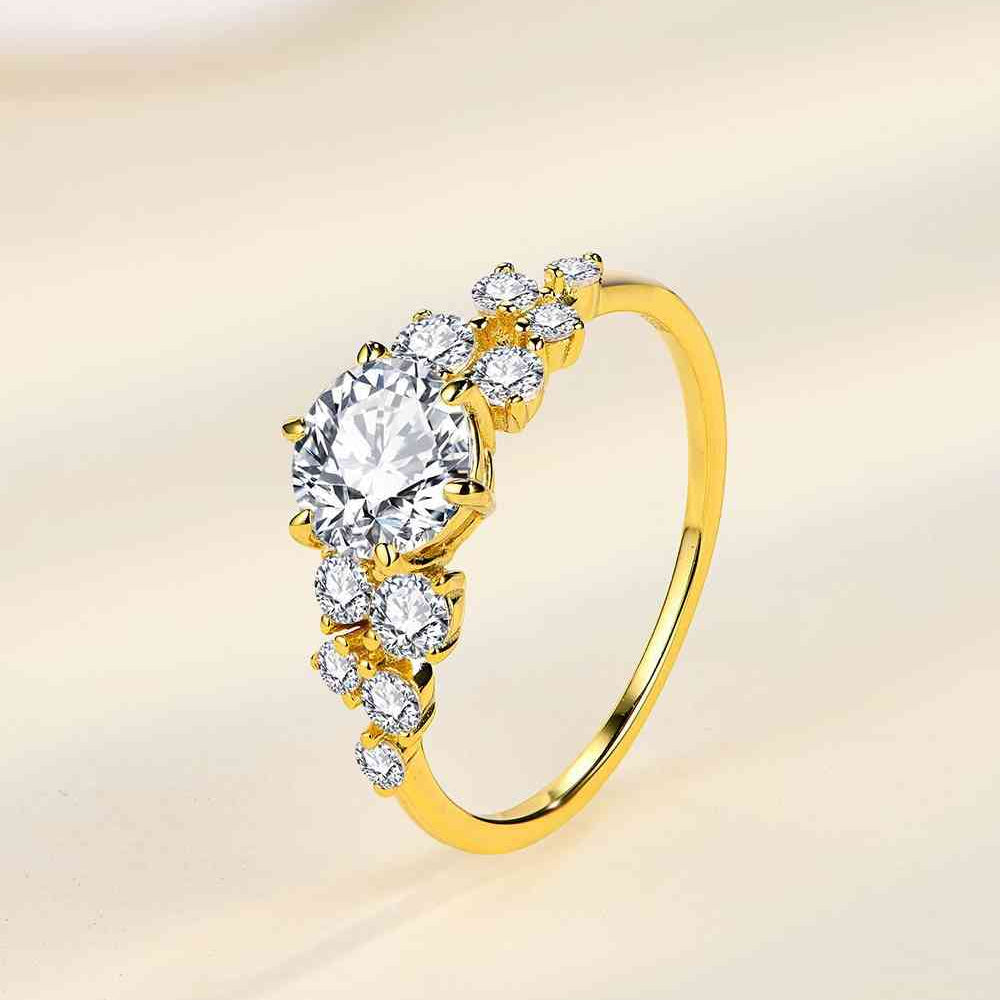 Elevate your style with our 1 Carat Moissanite Sterling Silver Ring. - Stormyjay