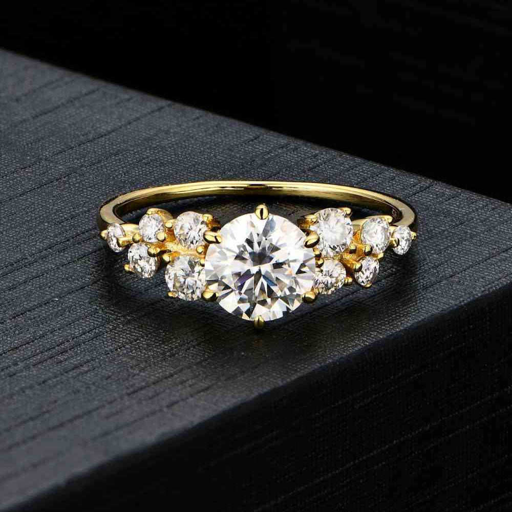 Elevate your style with our 1 Carat Moissanite Sterling Silver Ring. - Stormyjay