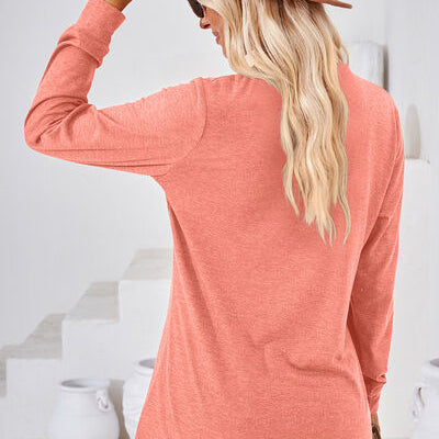 Notched Long Sleeve T-Shirt - Stormyjay